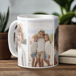 Spalte 5 Fotocollage - Dünnes vertikales modernes  Kaffeetasse