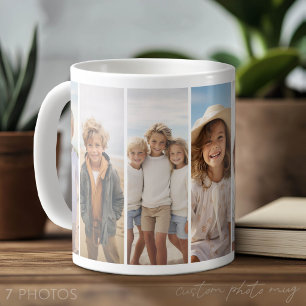 Spalte 7 Foto-Collage - Dünnes vertikales modernes Kaffeetasse