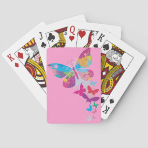 Spalte gestrichene Schmetterlinge Design-Karten Spielkarten