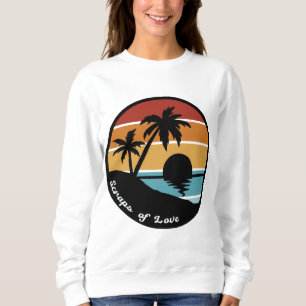 Spalten der tropischen Liebe (keine Rückzugsinform Sweatshirt