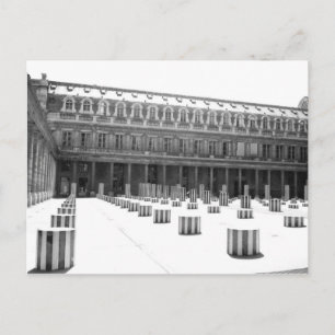 Spalten im Innenhof - Postkarte