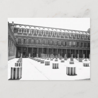 Spalten im Innenhof - Postkarte