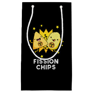 Spaltung Chips Funny Physical Food Pun Dark BG Kleine Geschenktüte