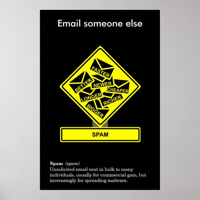 Spam Information Security Awareness Poster (Vorne)