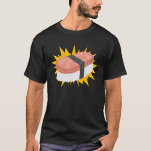 Spam Musubi Food Instruction Diagramm Japanisch Ha T-Shirt