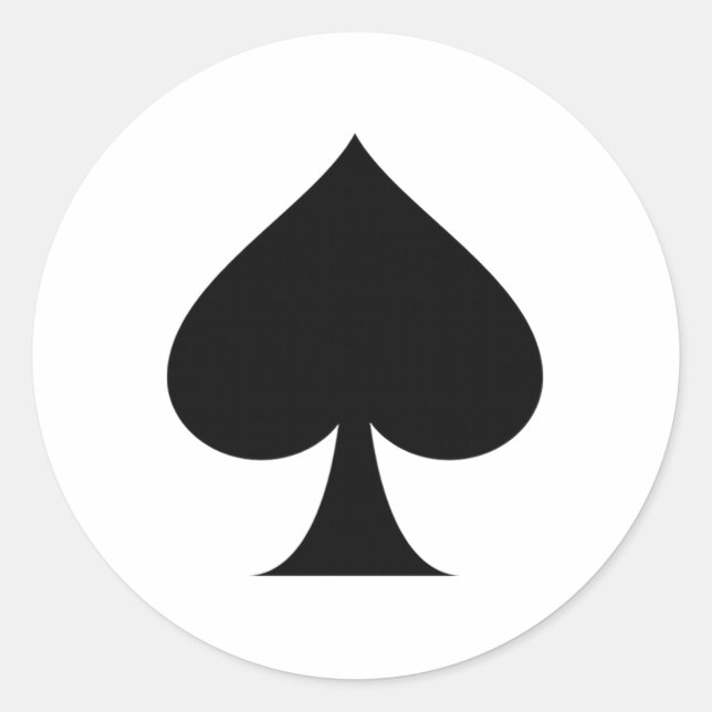 Span-Symbol Runder Aufkleber (Vorderseite)