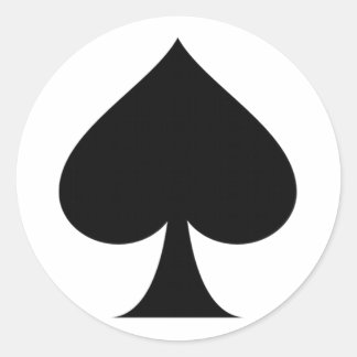 Span-Symbol Runder Aufkleber