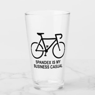 Spandex ist mein Business-Casual-Fahrradfahren Glas