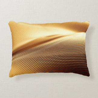 Spandrapery luxuriöser goldener Hintergrund. 3D-Kr Dekokissen