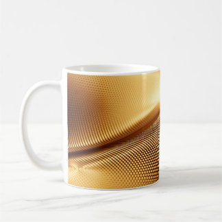 Spandrapery luxuriöser goldener Hintergrund. 3D-Kr Kaffeetasse