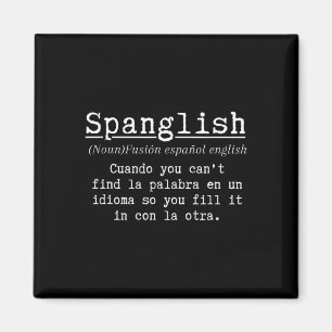 Spanglish-Definition Lustiger spanischer Lehrer Zw Magnet