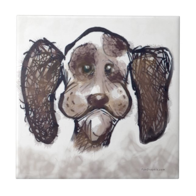 Spaniel Fliese (Vorderseite)