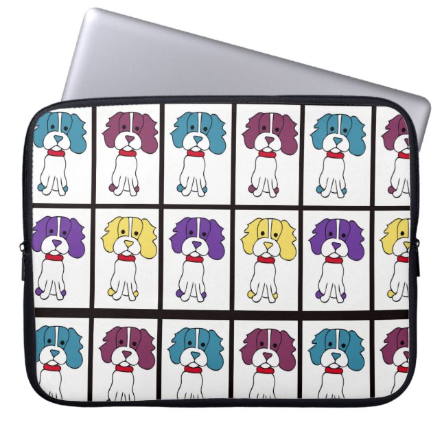 Spaniel-Laptop-Hülse Laptopschutzhülle (Vorderseite)