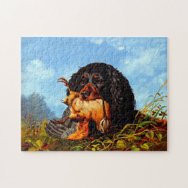 Spaniel und Woodcock Arthur Fitzwilliam Tait 1861 (Horizontal)