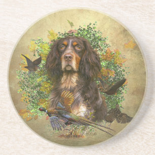 Spaniel von Picardie, Jagdsaison Getränkeuntersetzer