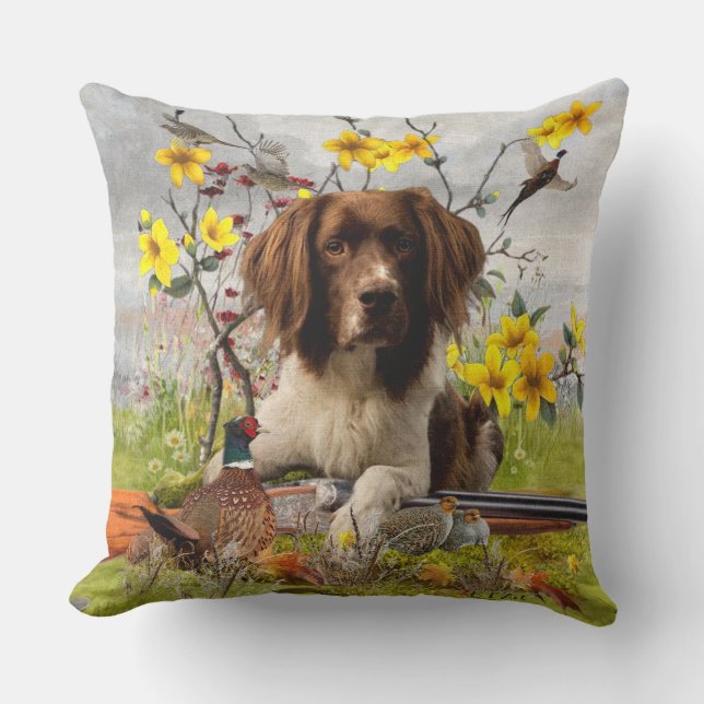 Spaniels "English Springer", Art Kissen (Vorderseite)