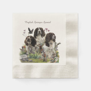Spaniels "English Springer", Art Serviette