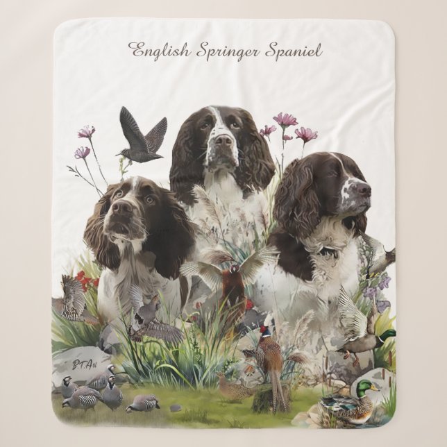 Spaniels "English Springer", Art Sherpadecke (Vorderseite)