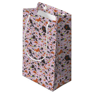 Spaniels in Rosa Kleine Geschenktüte