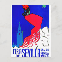 Spanien 1964 Sevilla April Fair Poster