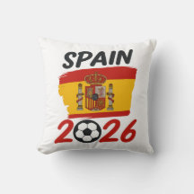 Spanien 2026 Fußballfan-Design mit Flaggenfarben