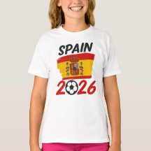 Spanien 2026 Fußballfan-Design mit Flaggenfarben