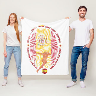 Spanien 2026 Weltmeister Fleece-Decke Fleecedecke