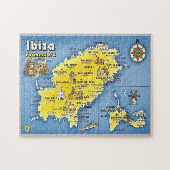 Spanien - Balearen - Ibiza - Eivissa - (Horizontal)