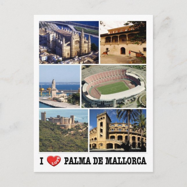 Spanien - Balearen - Mallorca - I Liebe - Postkarte (Vorderseite)