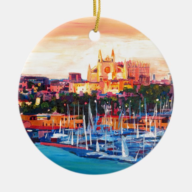 Spanien Balearic Island Palma de Mallorca Keramik Ornament (Vorne)