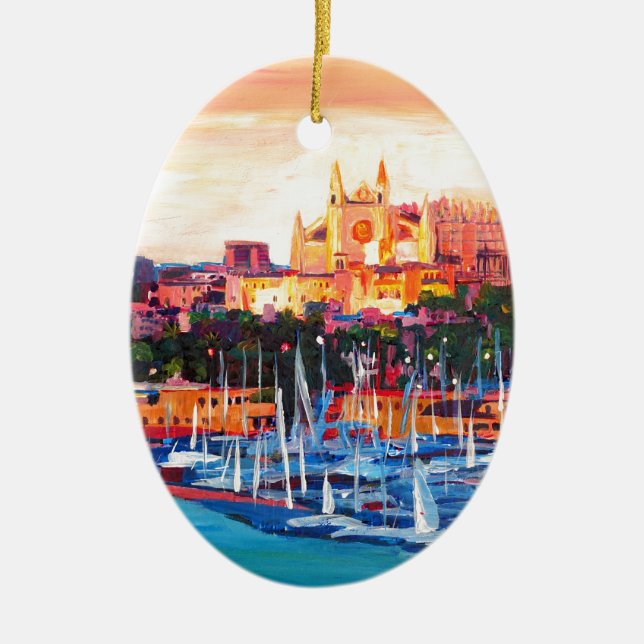 Spanien Balearic Island Palma de Mallorca Keramikornament (Vorne)