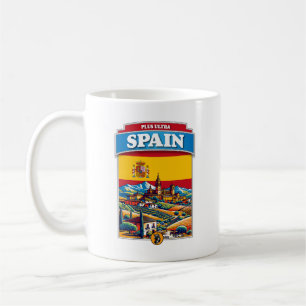 Spanien Barcelona Flaggen Europa Kaffeetasse