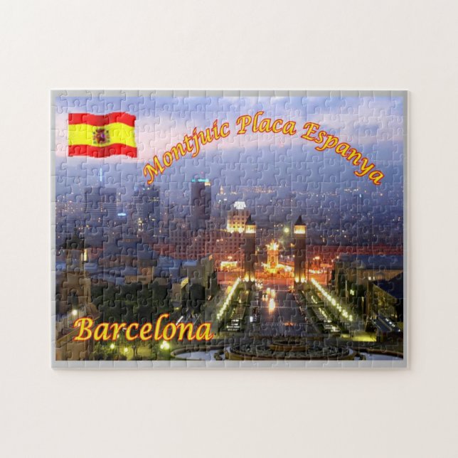 Spanien - Barcelona - Montjuic Placa Spanien - (Horizontal)