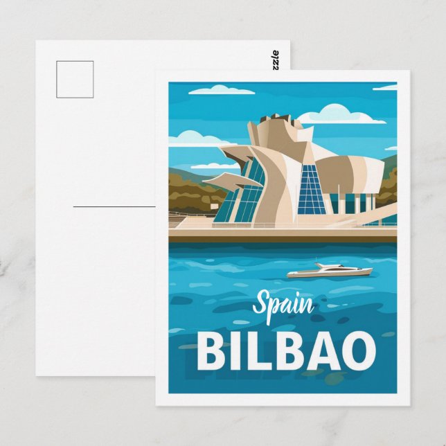 Spanien Bilbao Vintag Berühmter Reiseort Postkarte (Vorne/Hinten)