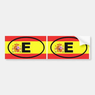 Spanien - E - Europäisches Oval Autoaufkleber