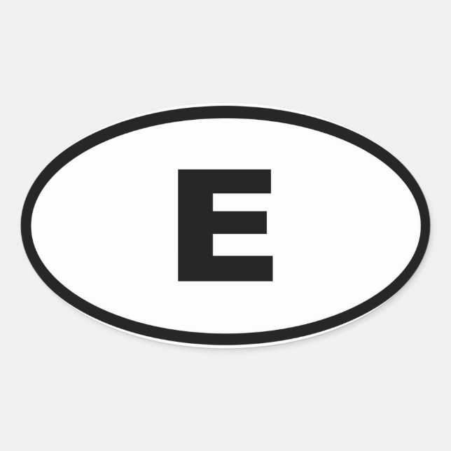 Spanien - Espana - Europa Ovaler Aufkleber (Vorderseite)