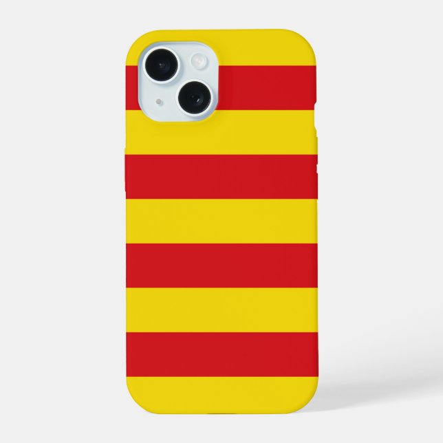 Spanien: Fall La Senyera Catalonia Otterbox iPhone iPhone 15 Hülle (Rückseite)