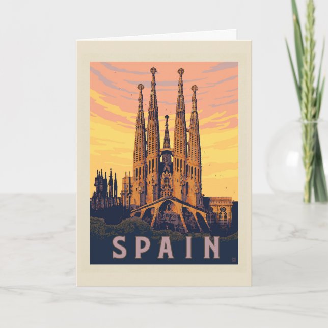 Spanien | Familia Sagrada Karte (Vorderseite)