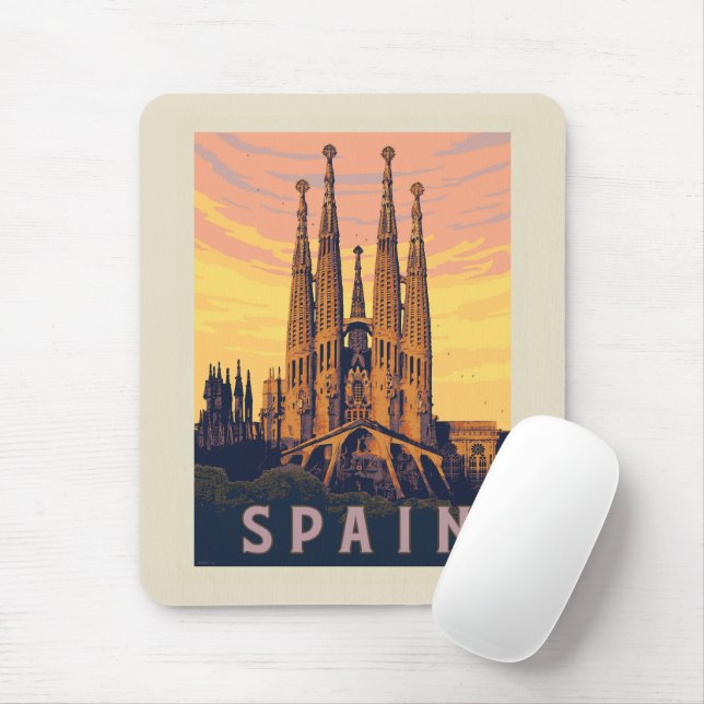 Spanien | Familia Sagrada Mousepad (Mit Mouse)
