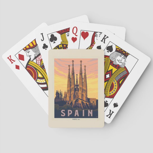 Spanien | Familia Sagrada Spielkarten (Rückseite)