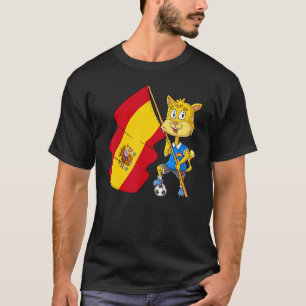 Spanien Fan Katze T-Shirt