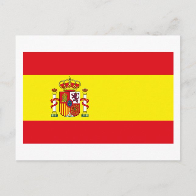 Spanien Flag Postkarte (Vorderseite)