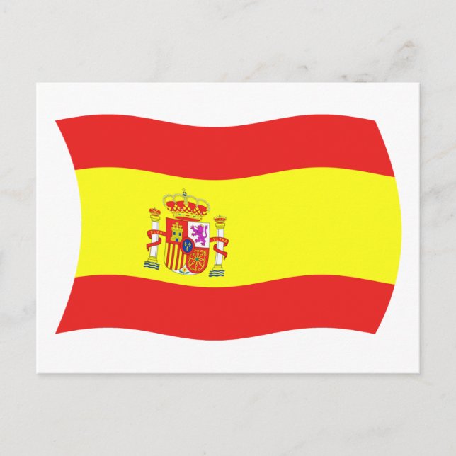 Spanien Flag Postkarte (Vorderseite)