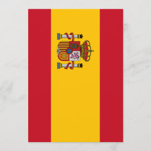 Spanien-Flagge Einladung