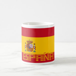 Spanien - Flagge/España - Bandera Kaffeetasse
