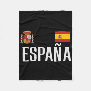 Spanien Flagge Espana Fußball Fan Männer Frauen Ki Fleecedecke