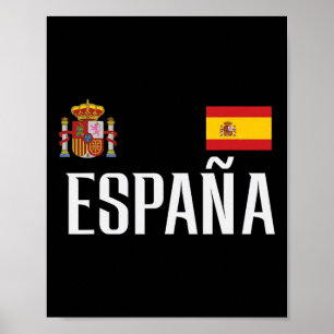 Spanien Flagge Espana Fußball Fan Männer Frauen Ki Poster