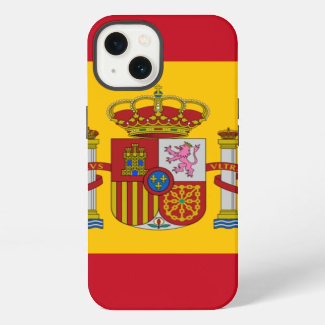 Spanien Flagge iPhone Hülle (Rückseite)