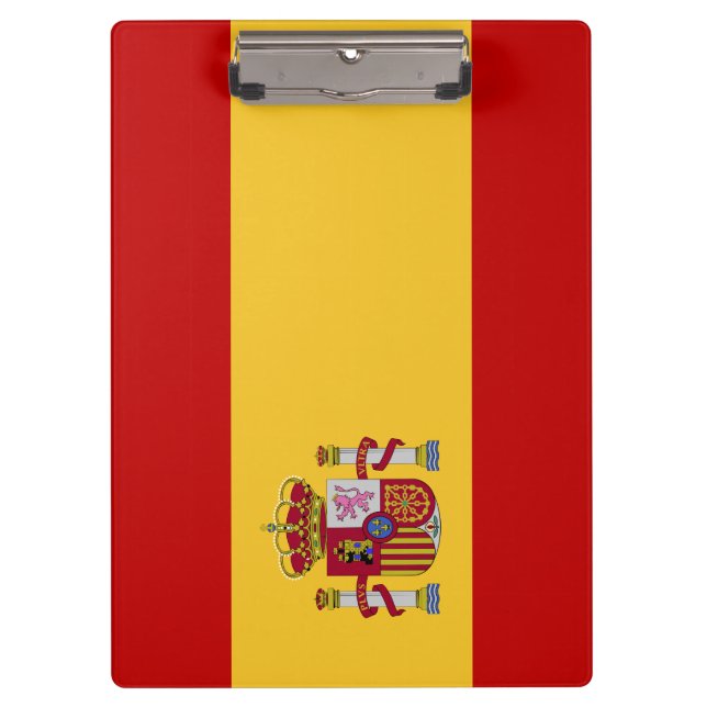 Spanien-Flagge Klemmbrett (Vorderseite)