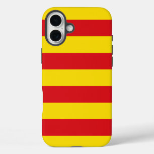 Spanien: Flagge La Senyera Katalonien iPhone 16 Plus Hülle